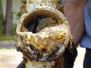 pipes clogged with grease